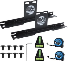 Wheel Alignment Tool with Tape Measure, Heavy-Duty Stainless Steel Plates -