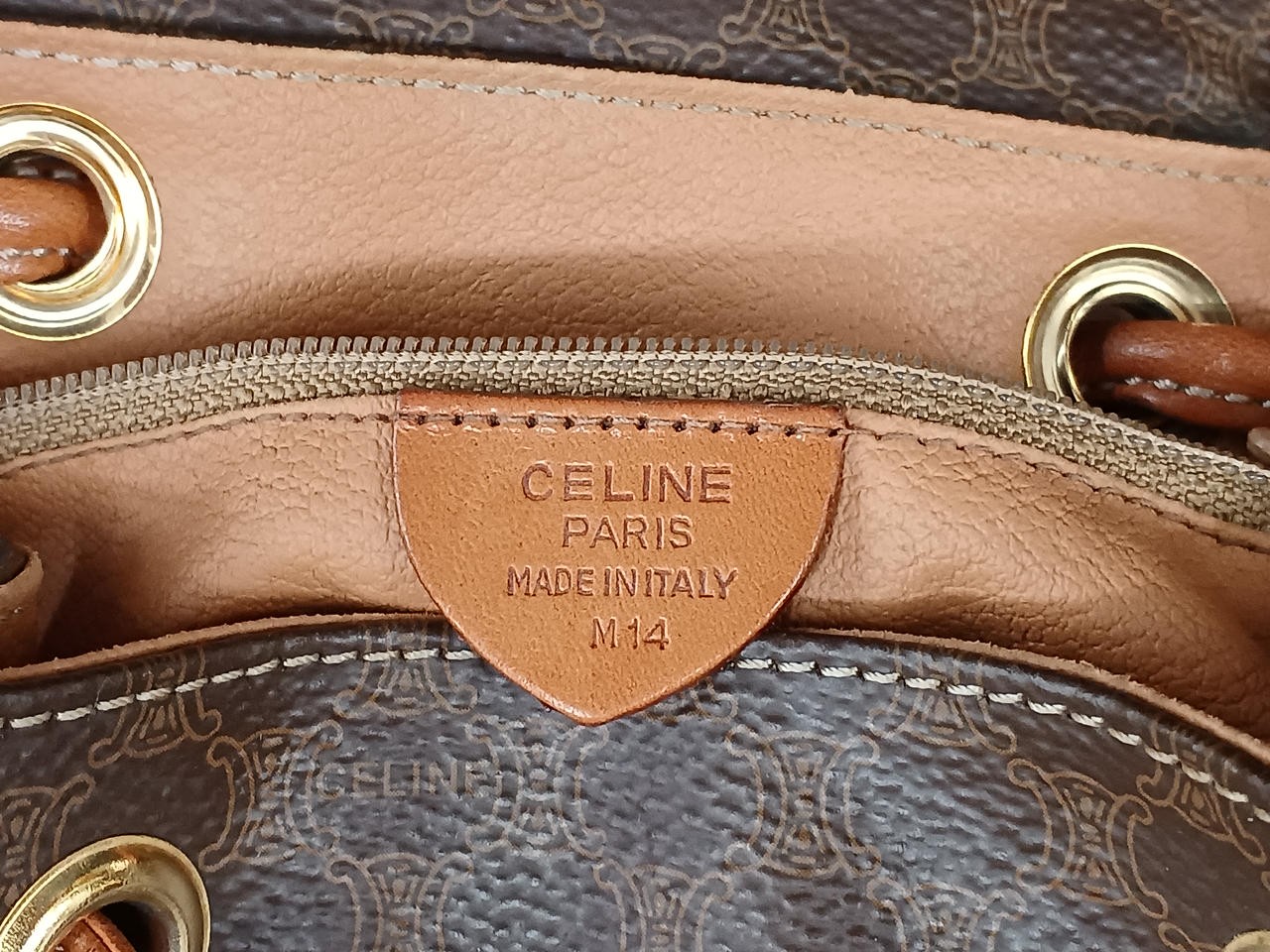 Macadam Pattern Mini Backpack Model M14 Celine Jj… - image 12