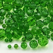 480Pcs Crystal Glass Beads 3Mm 4Mm 6Mm 8Mm 10Mm round Faceted Glass Spacer Beads