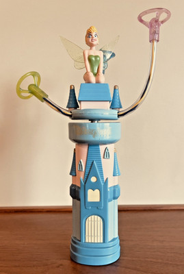 Vintage DisneyParks Tinker Bell Castle Light Up Spinner Wand Whirligig Working