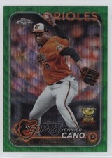 2024 Topps Chrome Green Wave Refractor /99 Yennier Cano #130 0y2q