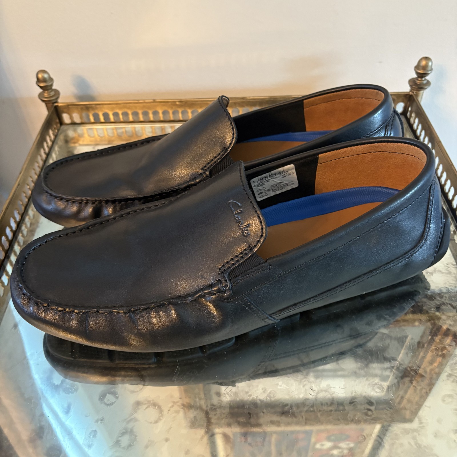 SAOLA Scarpe Clarks Markman tinta unita uomo taglia 11 5 mocassini slip on in pelle comodi eleganti