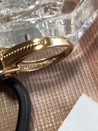 10 Karat Gelbgold Iolith Damen Solitär Ring. " S. 6 - Bild 2 von 4