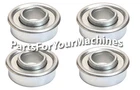 4 REAR WHEEL BEARINGS, FIT KOBALT 21 in., 80 V LITHIUM-ION CORDLESS PUSH MOWERS