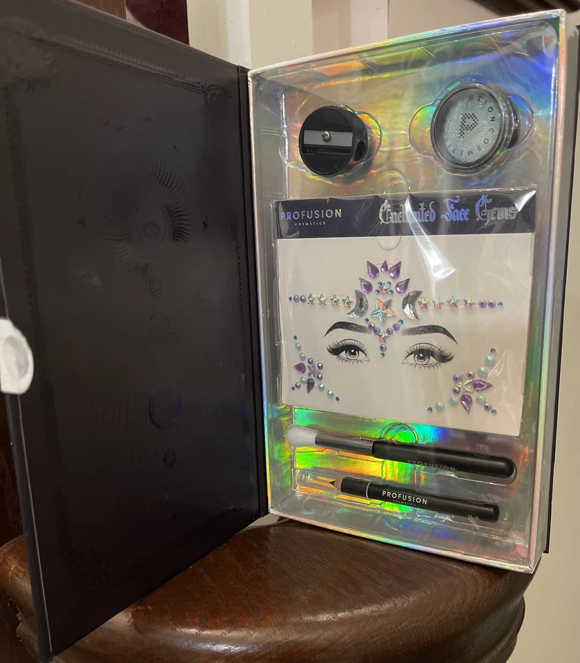 Livro de Maquiagem Encantada Profusion Cometics Lindo Novo Glitter Brilhante Raro - Imagem 3 de 4