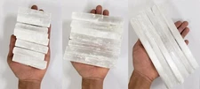 A-Grade Selenite Sticks - Bulk Wholesale Selenite Wands - 3" 5" & 8"
