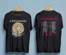 WHITESNAKE self titled 1987 tour Double Sided T SHIRT FULL SIZE S-5XL