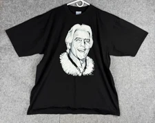 Vintage Wrestling T Shirt Men's XXL Black Ric Flair WCW Steve Stanley Signature