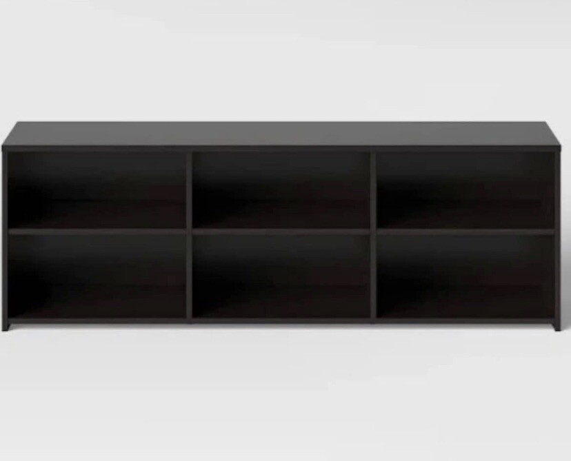 TV Stand with Storage for TVs Up to 70'' Black/Espresso &ndash; Room Essentials