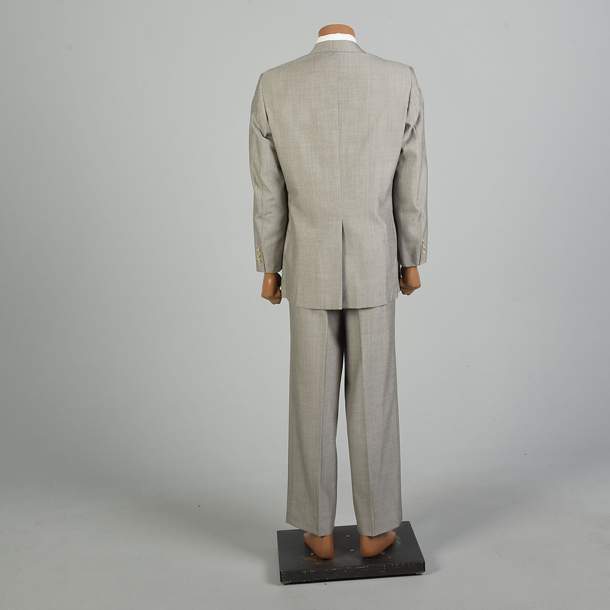 Large 1990s Vintage Givenchy Designer Beige Pinstripe Tailored