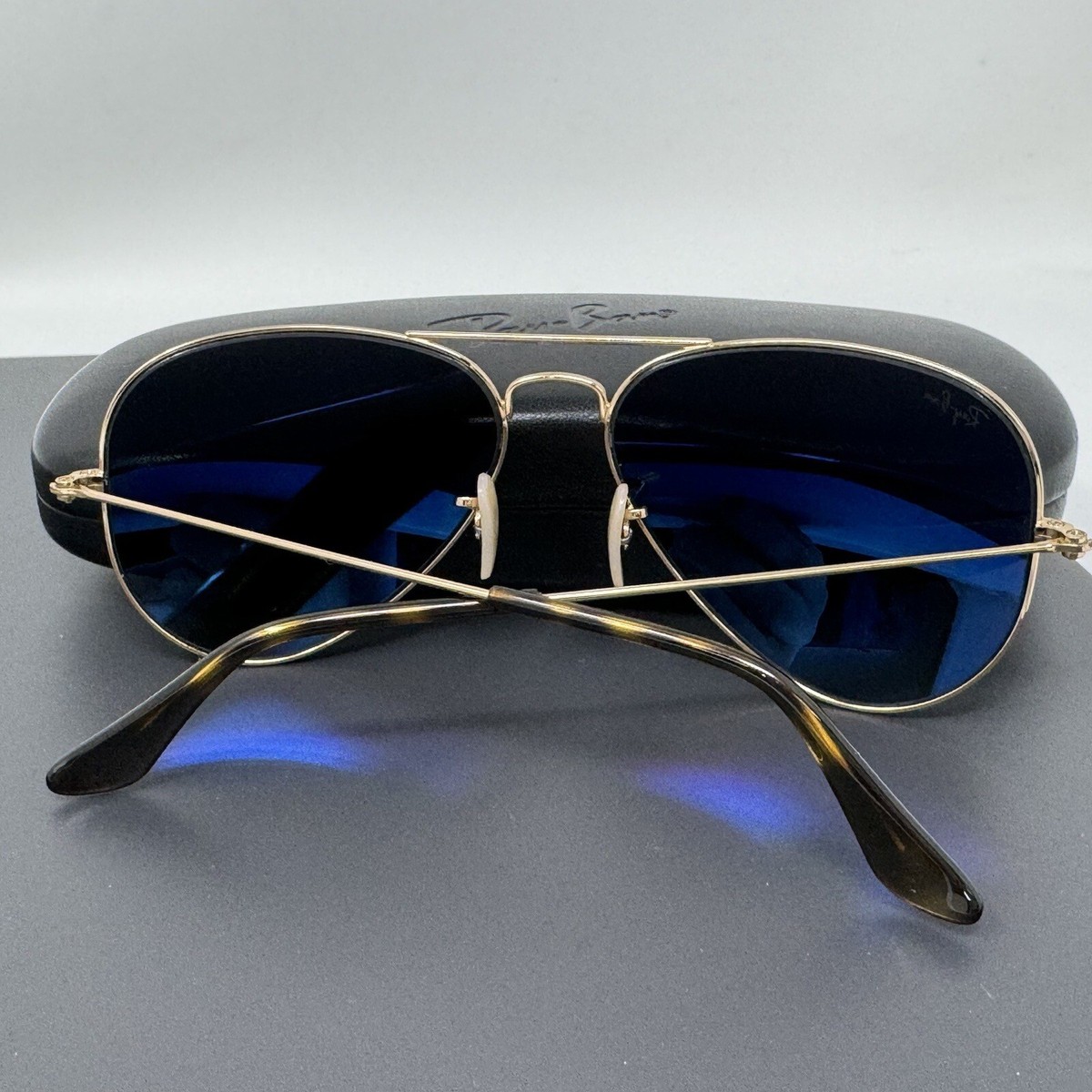 RAY BAN RB3025 181 71 Aviator Gold Unisex 58mm Sunglasses 