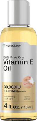 Vitamin E Oil for Skin 30,000 Iu | 4 Fl Oz | 100% Pure Oils | Moisturizing Oil |