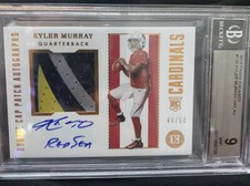 Kyler Murray Encased Rookie Patch Auto BGS 9, 10 Auto /50 Amazing Patch🔥