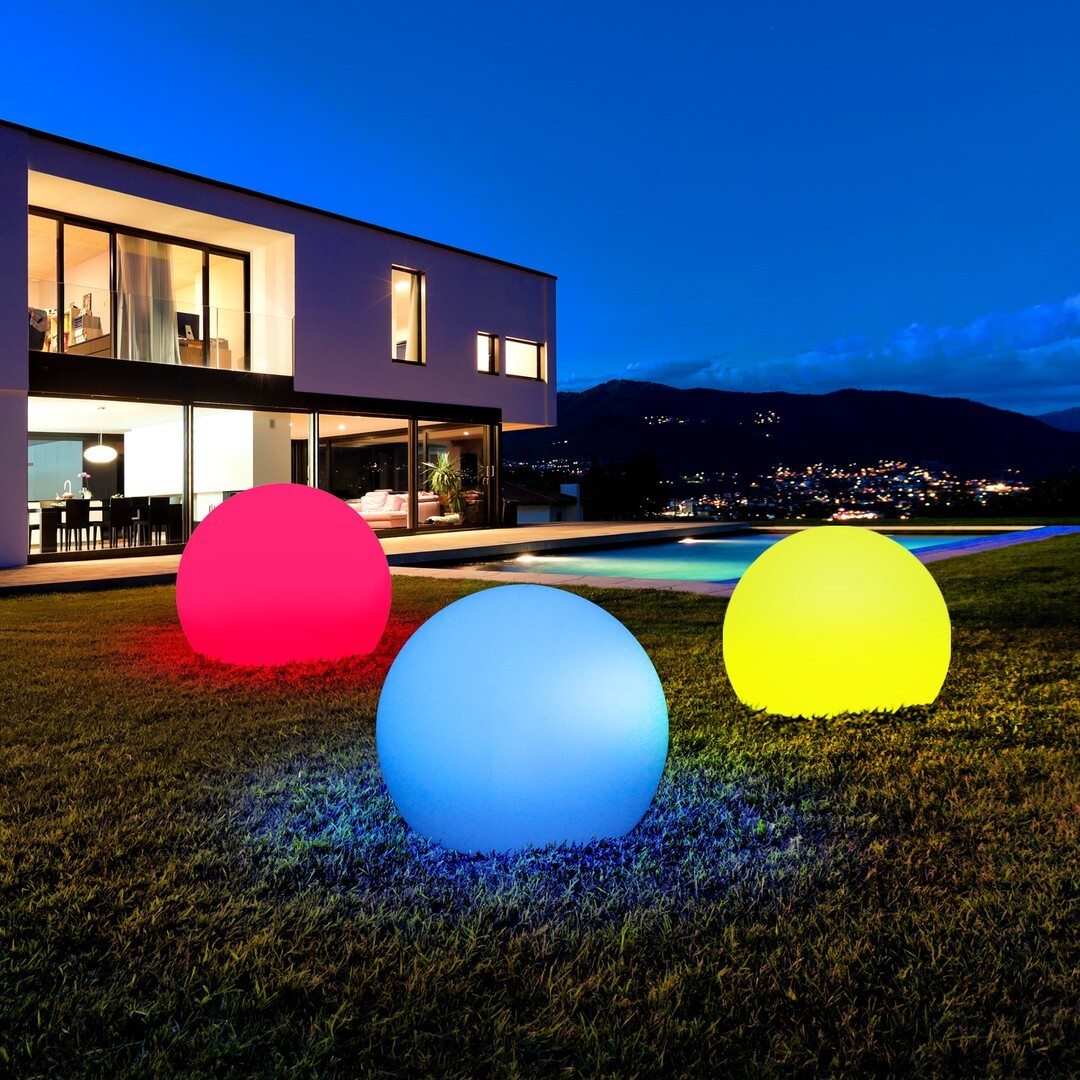 MooNy 25cm Lampada Esterno Solare LED: Multicolor con Telecomando