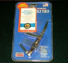 Cuchillo Schrade 34OT Temporizador Antiguo Sin Abrir Clampac IHEA 2000 Cazadores Educación Raro