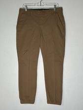 Lee Regular Fit Tapered Leg Mid Rise Brown Tapered Pant Woman's 10