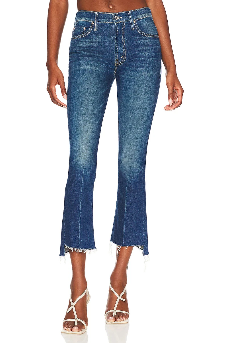 NWT Mother Denim Insider Crop Step Fray, Bad Reputation Size 24