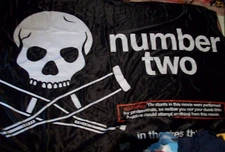 Jackass Number Two Original Satin Movie Banner 53x86 Paramount 2006 Promo Unused