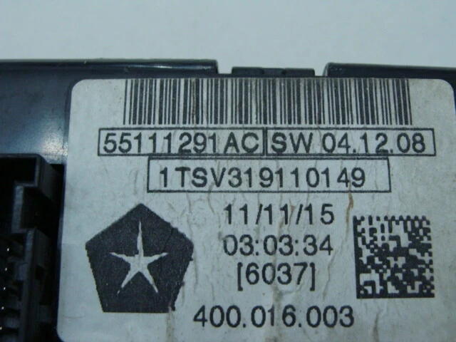 2011-2012 DODGE RAM TRUCK 1500 HEATER AC DUAL ZONE TEMPERATURE CONTROL 55111291 - Image 4 of 4