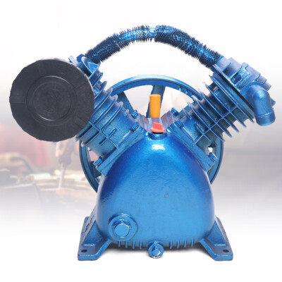 Double Stage 5.5HP Air Compressor Pump Head Universal Twin Cylinder 175PSI 4000W