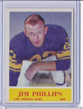 1964 PHILADELPHIA FOOTBALL #93 JIM PHILLIPS LOS ANGELES RAMS IDBB