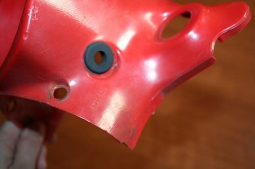 1983 Honda C70 Passport Headlight Housing Bucket Red OEM 83 - Picture 12 of 12