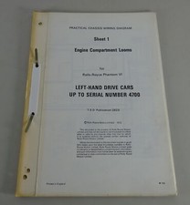 Electric Wiring Diagrams Rolls Royce Phantom VI Left Hand Drive Stand 1972