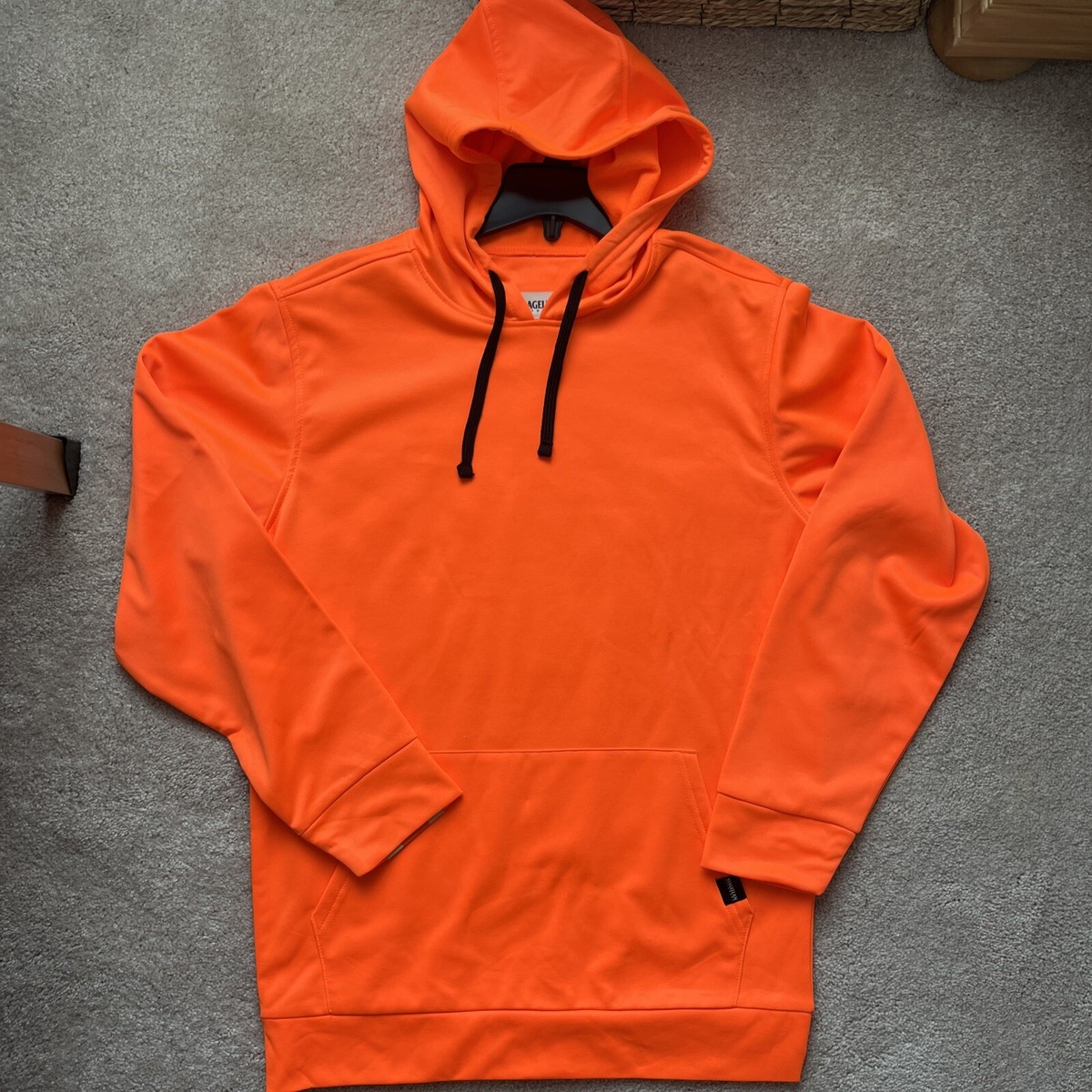 【新品】Small Logo Sweat Hoodie (orange) XL Magellan Neon Blaze Orange PULLOVER sweatshirt Fleece Hoodie Men's