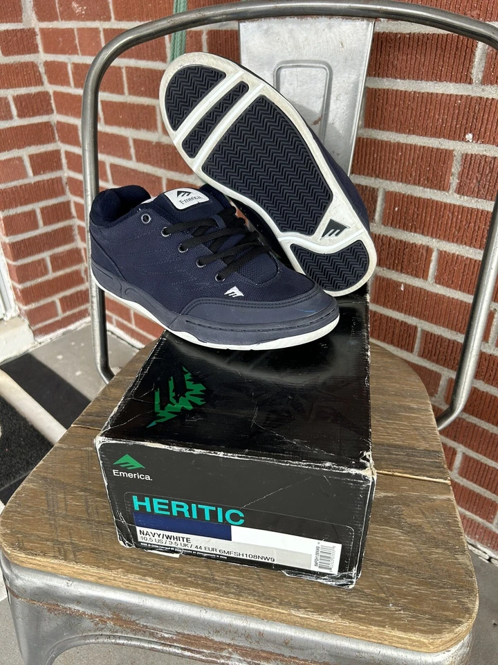 Vintage Rare Emerica Heritic Skate Skateboarding Shoes Corey Duffel Read Sk8 New - Image 2 of 4