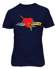 Tom Petty & The Heartbreakers Shirt Logo Heart Guitar Mens & Youth T-Shirt