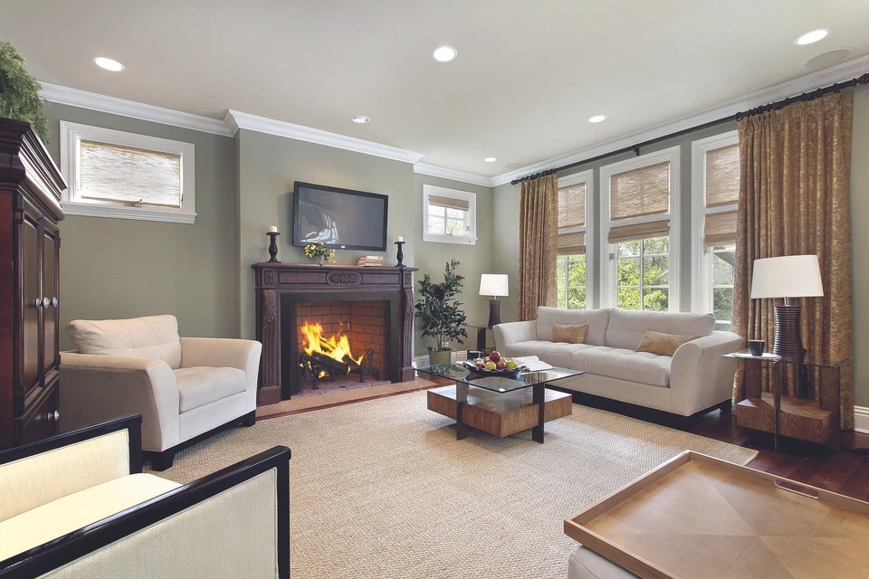 Superior WRT4550 Traditional Wood Burning Fireplace with White Stacked Panels - Image 2 of 4