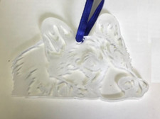 3" Acrylic Corgi Laying Down Ornament