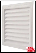 12" x 18" Plastic Wall Louver Static Vent in White - Efficient Ventilation