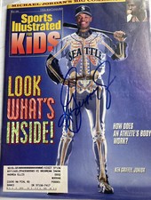 Ken Griffey Jr. Signed Sports Illustrated For Kids May 1995