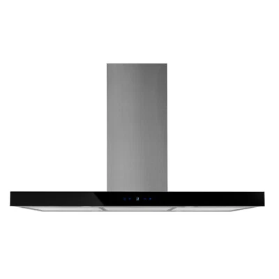 F.BAYER Küche | Dunstabzugshaube | Inselhaube | Schwarz - ENA IS90EGS