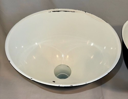 1 Abolite 16" Porcelana Negro Granero Industrial Esmalte Claro Profundo De Colección "B" - Imagen 11 de 17
