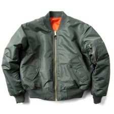 US Army MA-1 Bomber Jacket Men's Winter Military Pilot Flight Fly Coats Outwear