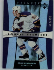 2005-06 Upper Deck Trilogy #302 Colin Hemingway RC 999 (ref 163010)