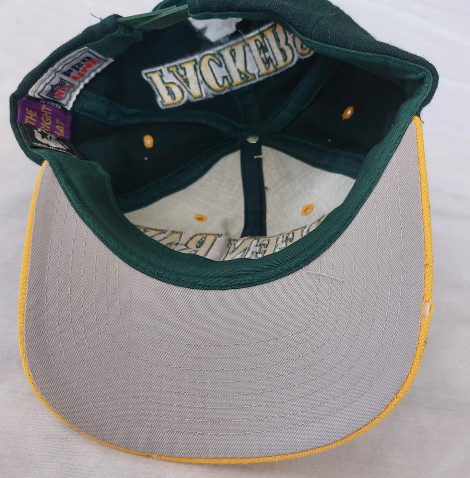 De Colección Starter Green Bay Packers Gorra Gorra Lana Arco Bloque Cabeza Snapback Años 90 NFL Foto 3 de 4