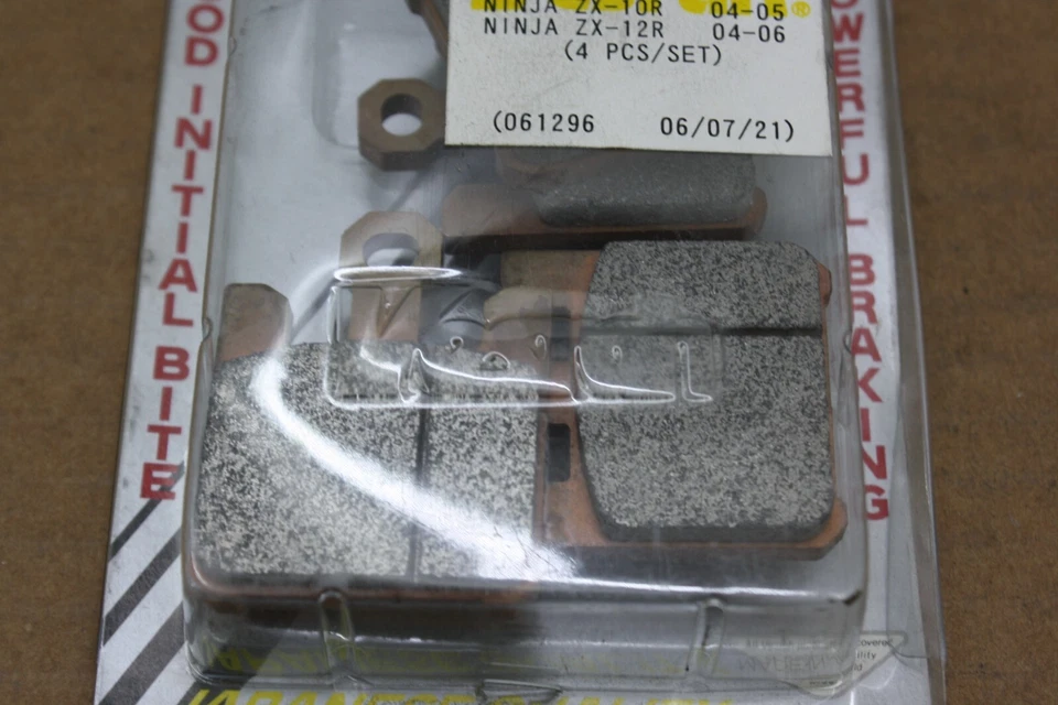 04-06 KAWASAKI NINJA ZX10R ZX12R ALTO RENDIMIENTO CARRERAS PASTILLAS DE FRENO DELANTERAS VESRAH Foto 3 de 4