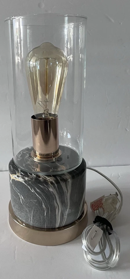 "Lámpara de mesa Elk Lighting Richmond Hill base de metal con cerámica y vidrio 13"" H" Foto 3 de 4