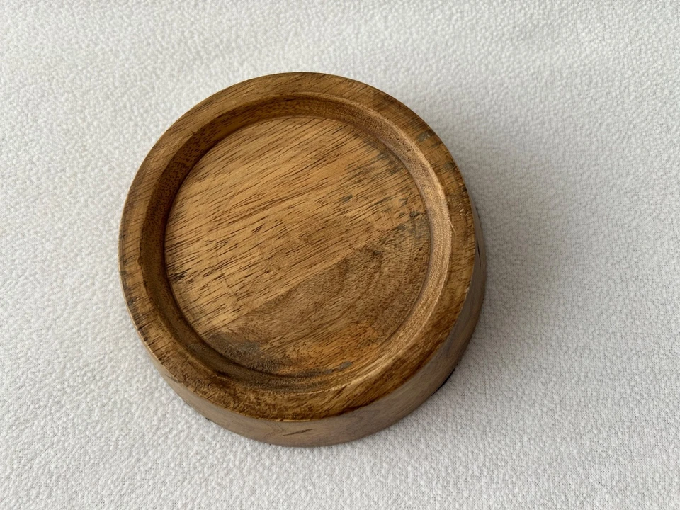 Candelabro de madera Pottery Barn para vela de pilar o tarro Foto 2 de 3