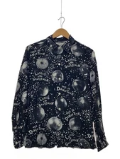WACKO MARIA Mirror Ball Long Sleeve Shirt M Rayon All-over Pattern Black