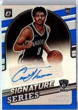 2021-22 Donruss Optic #SS-CTH Cameron Thomas Signature Series Blue #/25