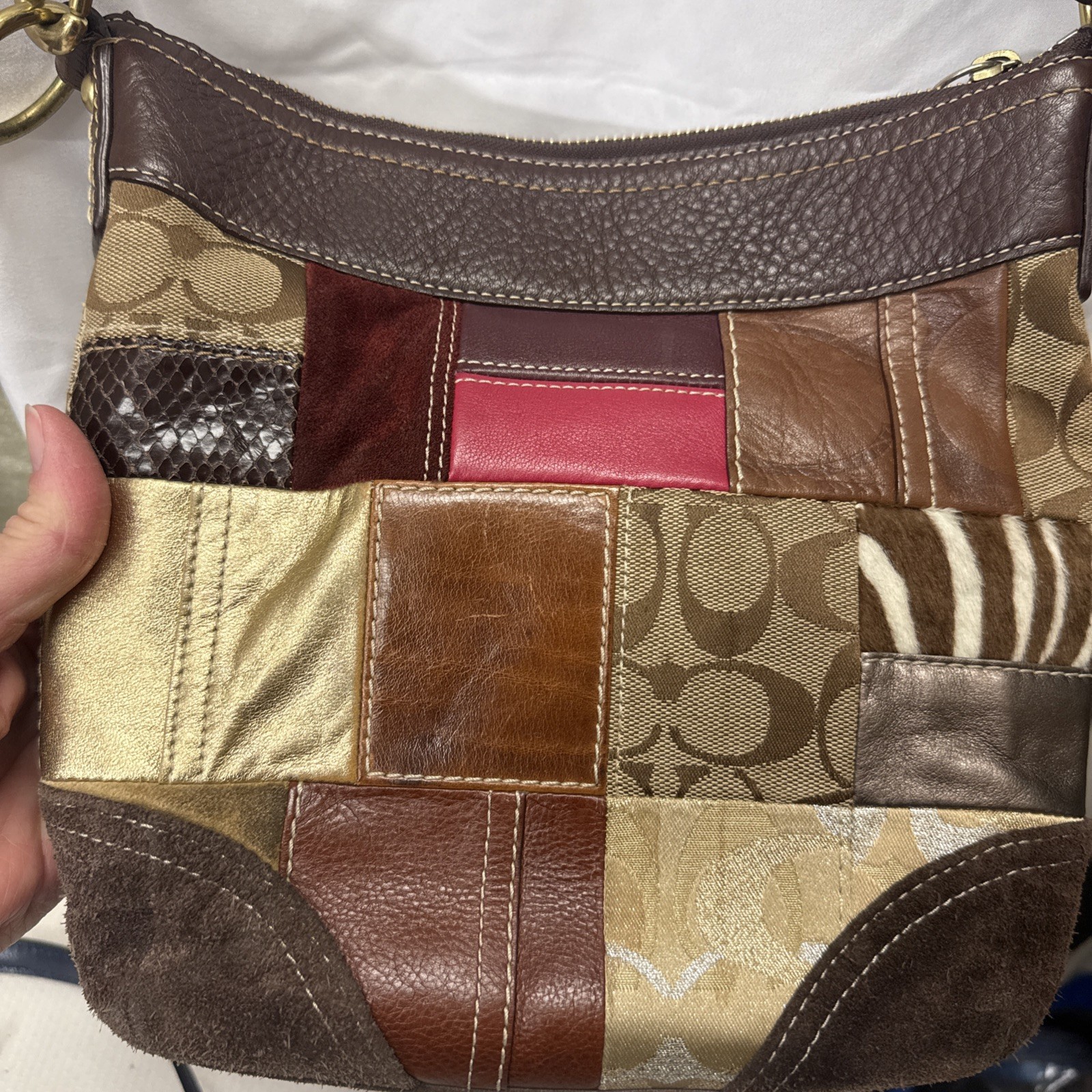 Coach Patchwork Crossbody/Shoulder Bag Vintage Y2K - image 8