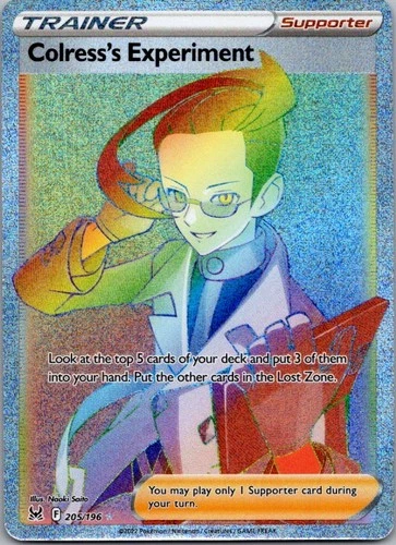 Colress's Experiment (Secret) Secret Rare SWSH11: Lost Origin 205/196 NM