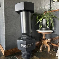 Vintage MIDWEST FASTENER Large Hanging Plastic Bolt Advertising Piece RARE!!!