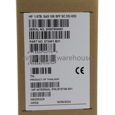 New 872481-B21 872738-001 HPE 1.8TB SAS 10K 12Gb/s 2.5" 512E HDD Hard Drive