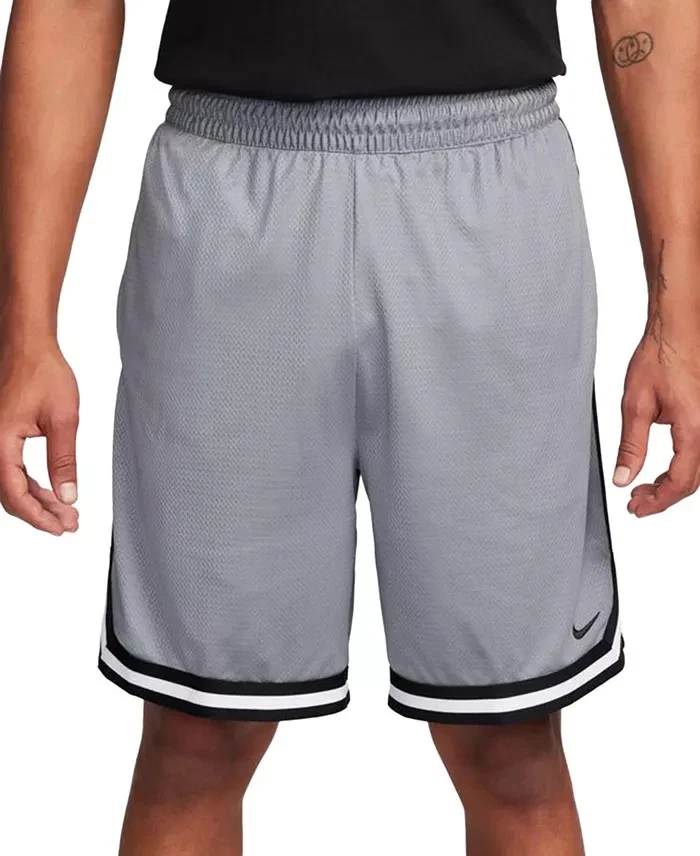 NWT Men's NIKE Basketball DNA Dri-Fit 8" inseam Basketball Shorts GRAY