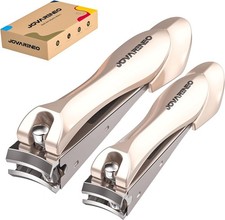 Nail Clipper Set,Premium Stainless Steel Fingernail and Toenail Clipper Cutters